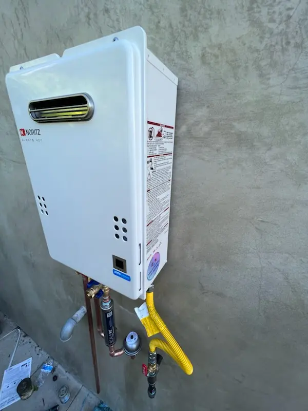 Tankless water heater installation for Lawrence Brook Manor homes